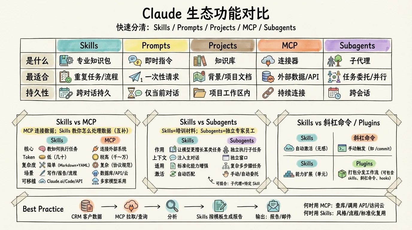 Claude 功能对比