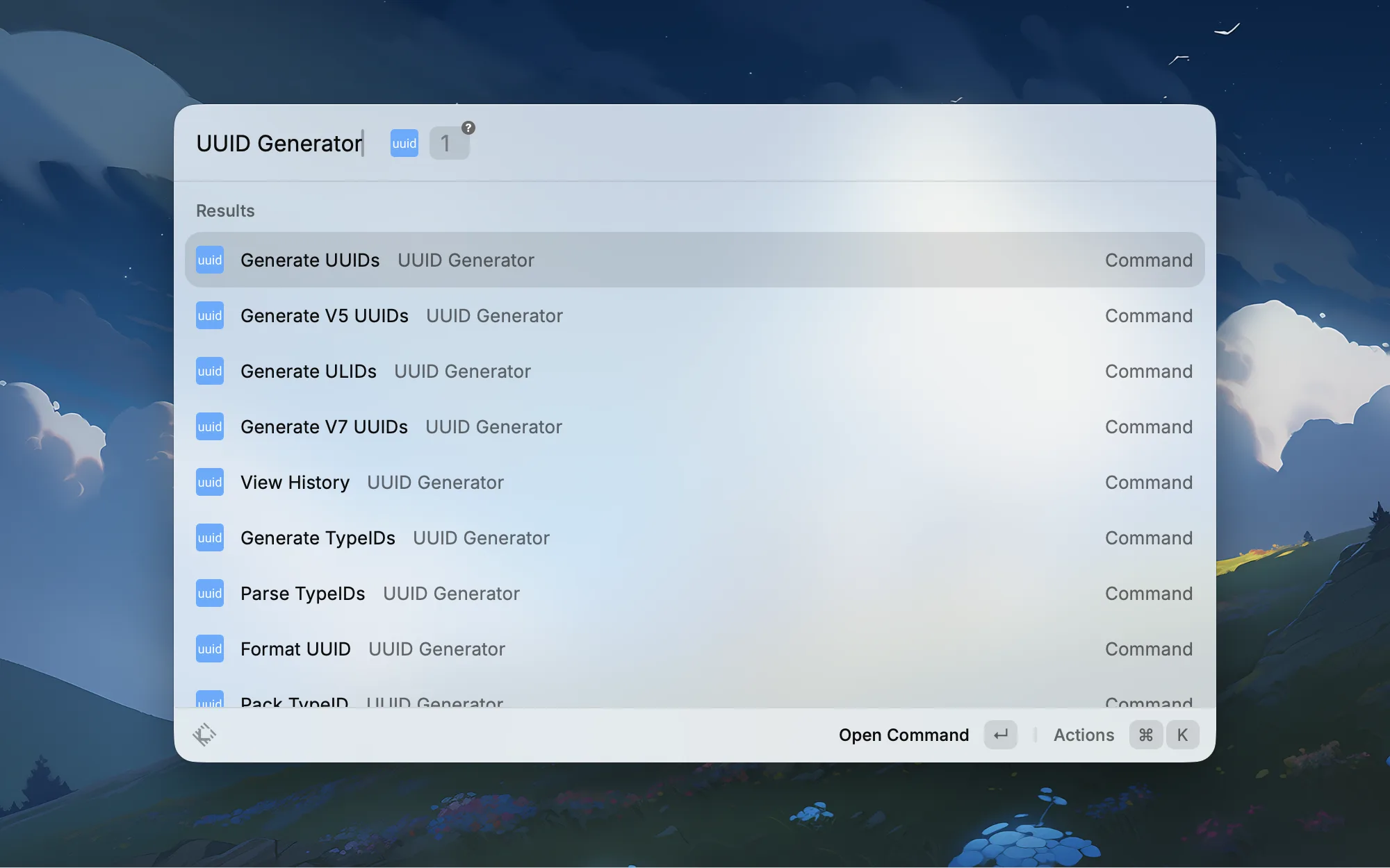 UUID Generator screenshot 1