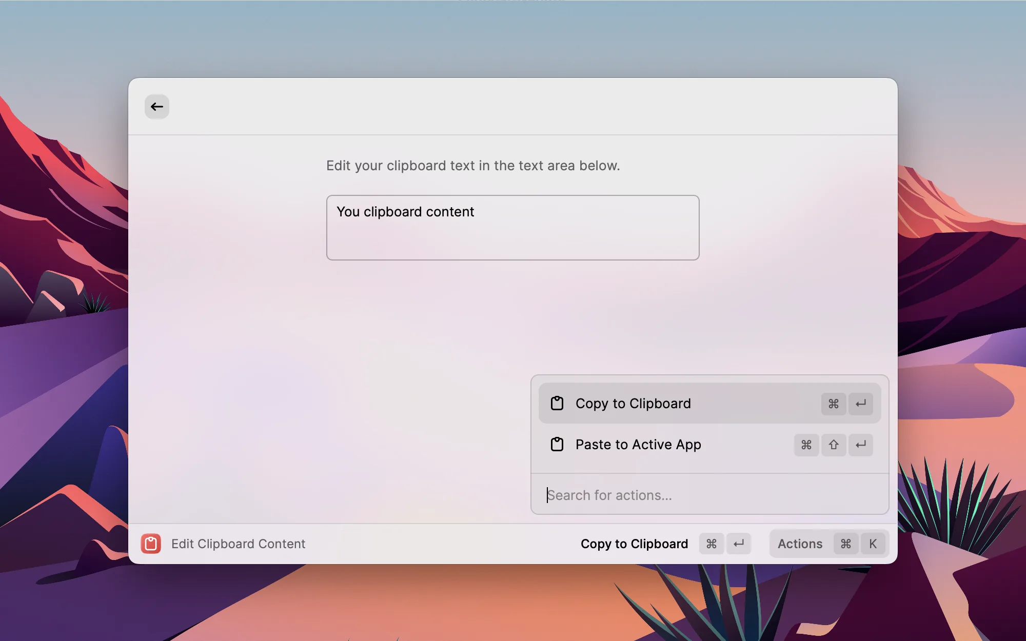 Clipboard Editor screenshot 1