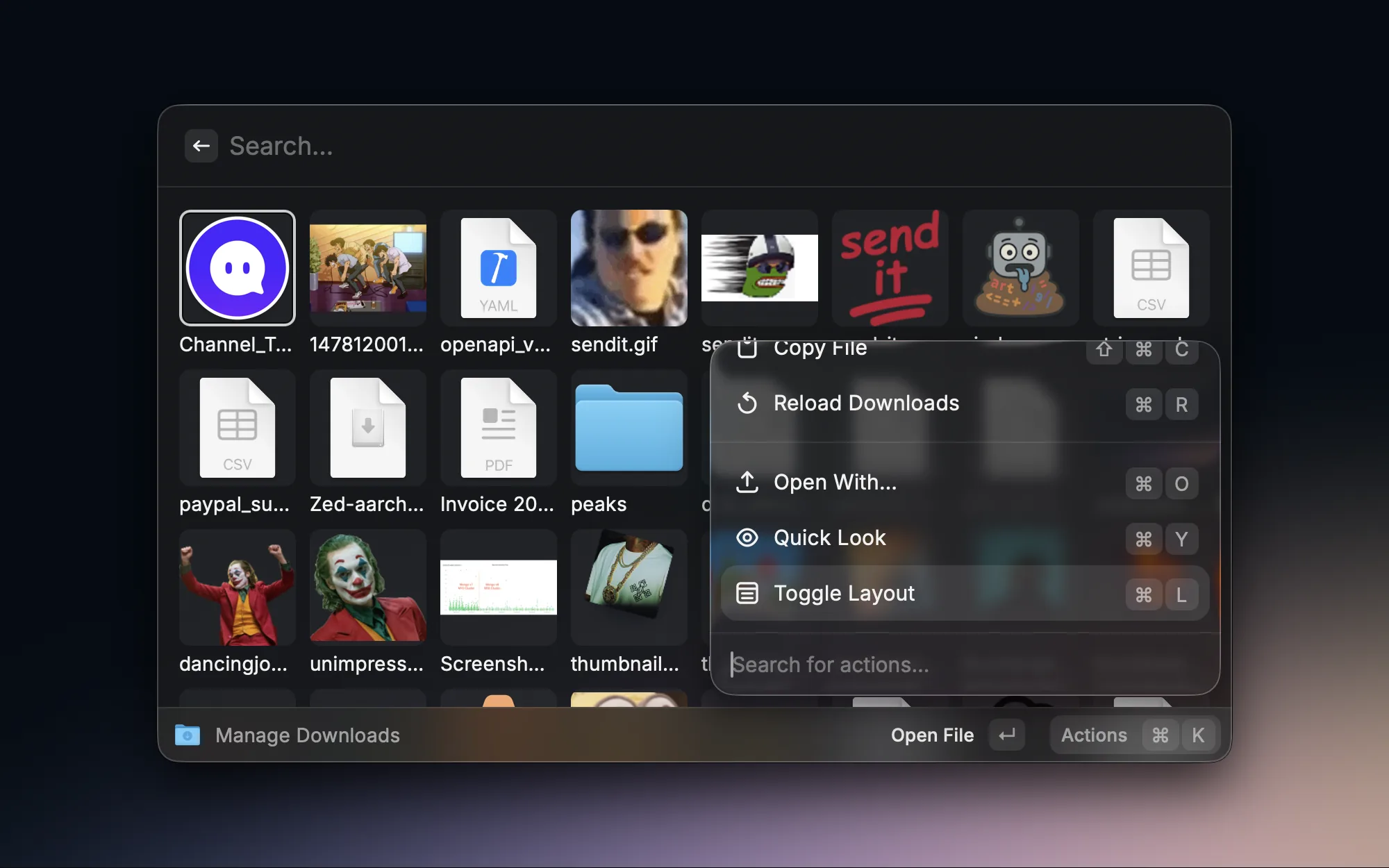 Downloads Manager screenshot 2
