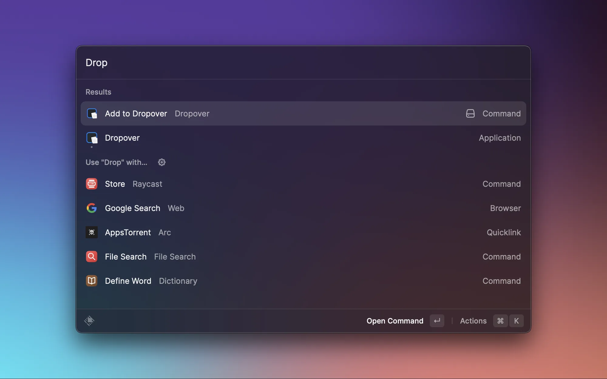Dropover screenshot 2