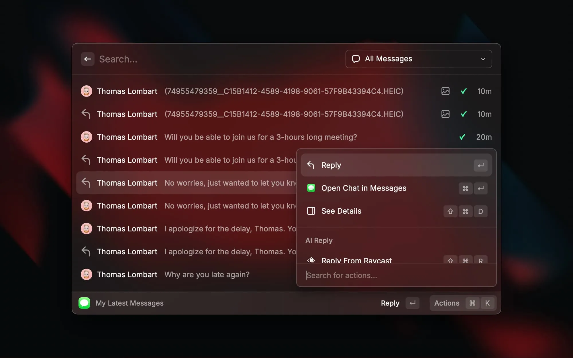 Messages screenshot 2