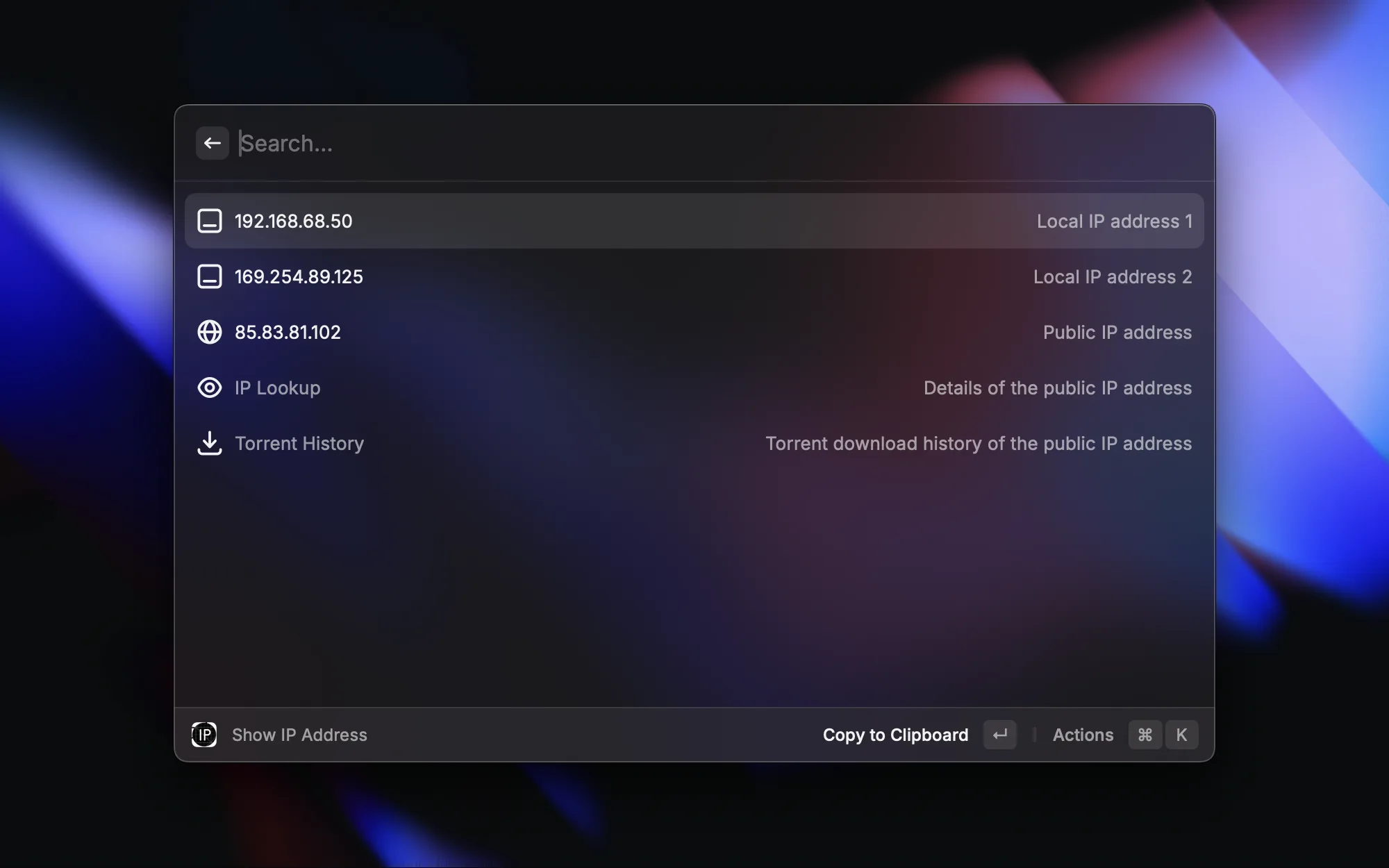 MyIP screenshot 1