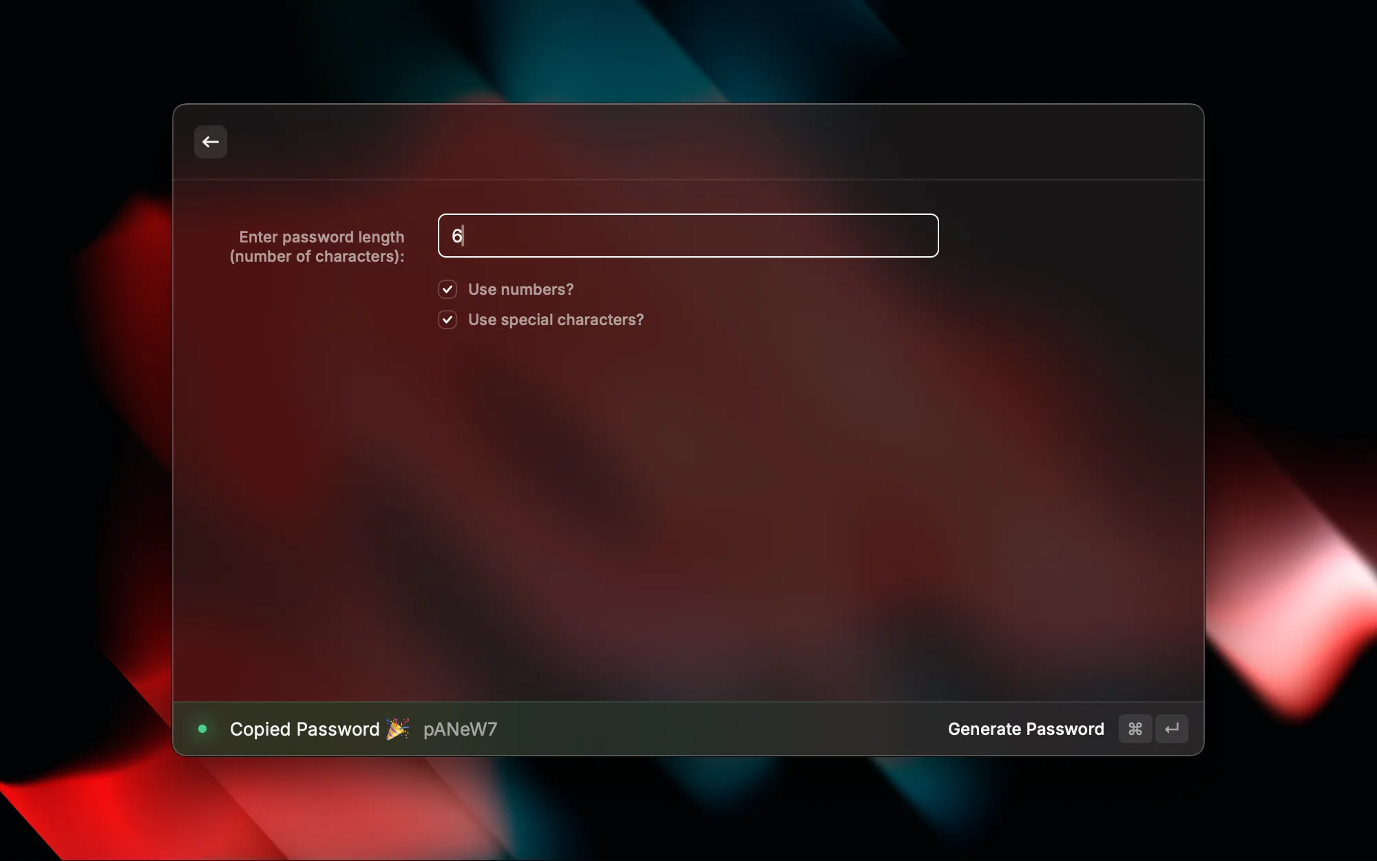 Password Generator screenshot 1