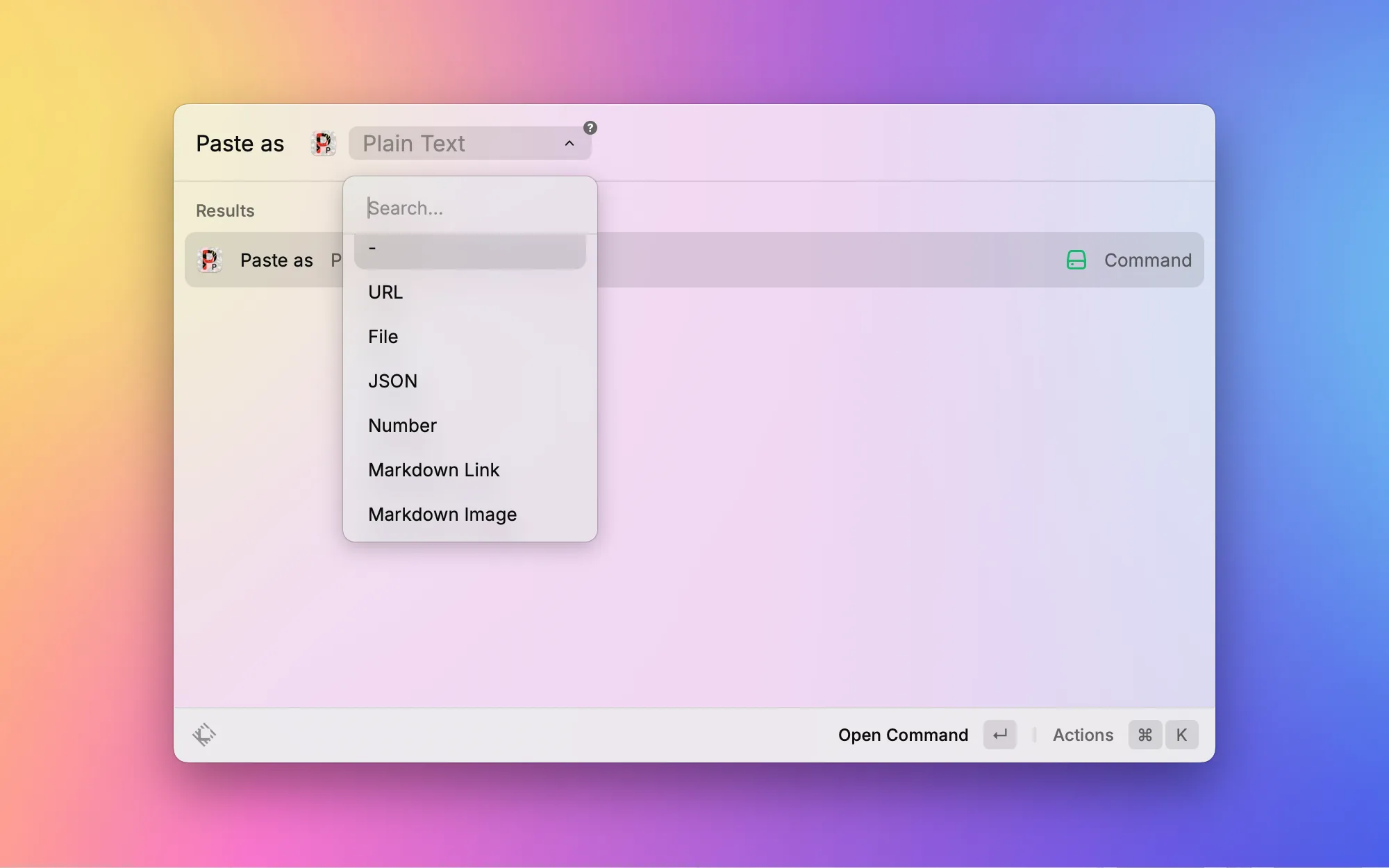 Paste as Plain Text screenshot 2