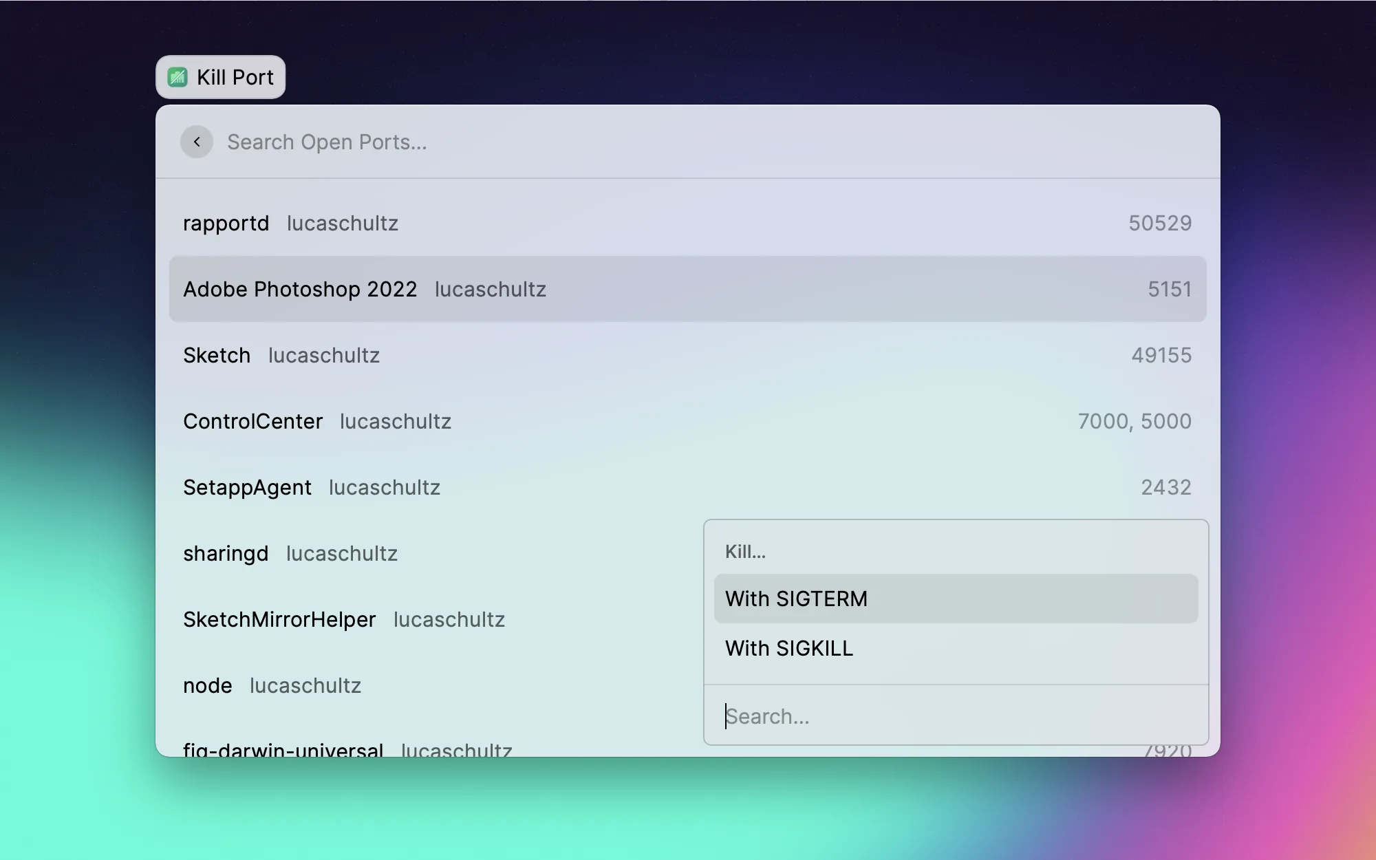 Port Manager screenshot 1