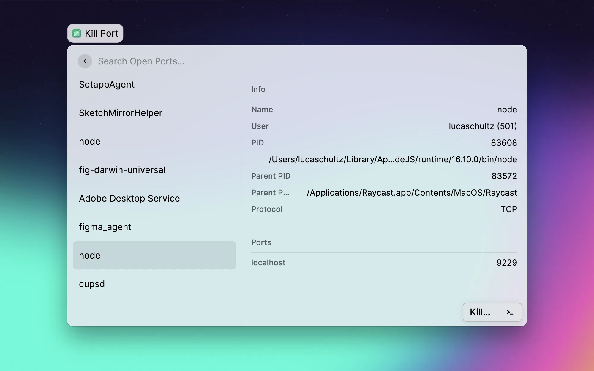 Port Manager screenshot 2