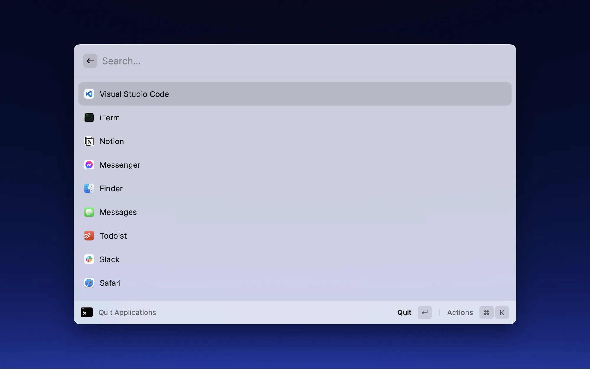 Quit Applications screenshot 1