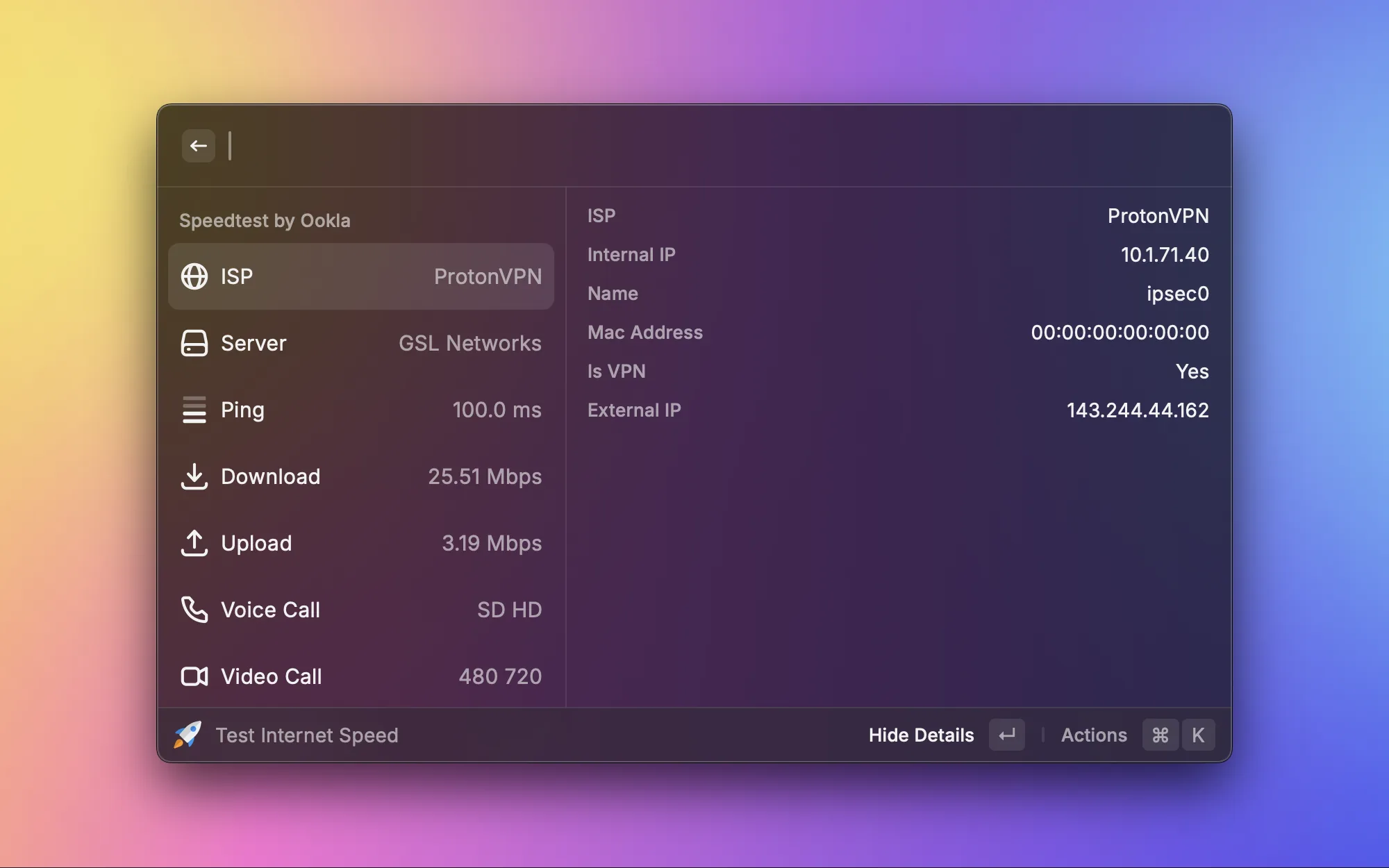 Speedtest screenshot 2