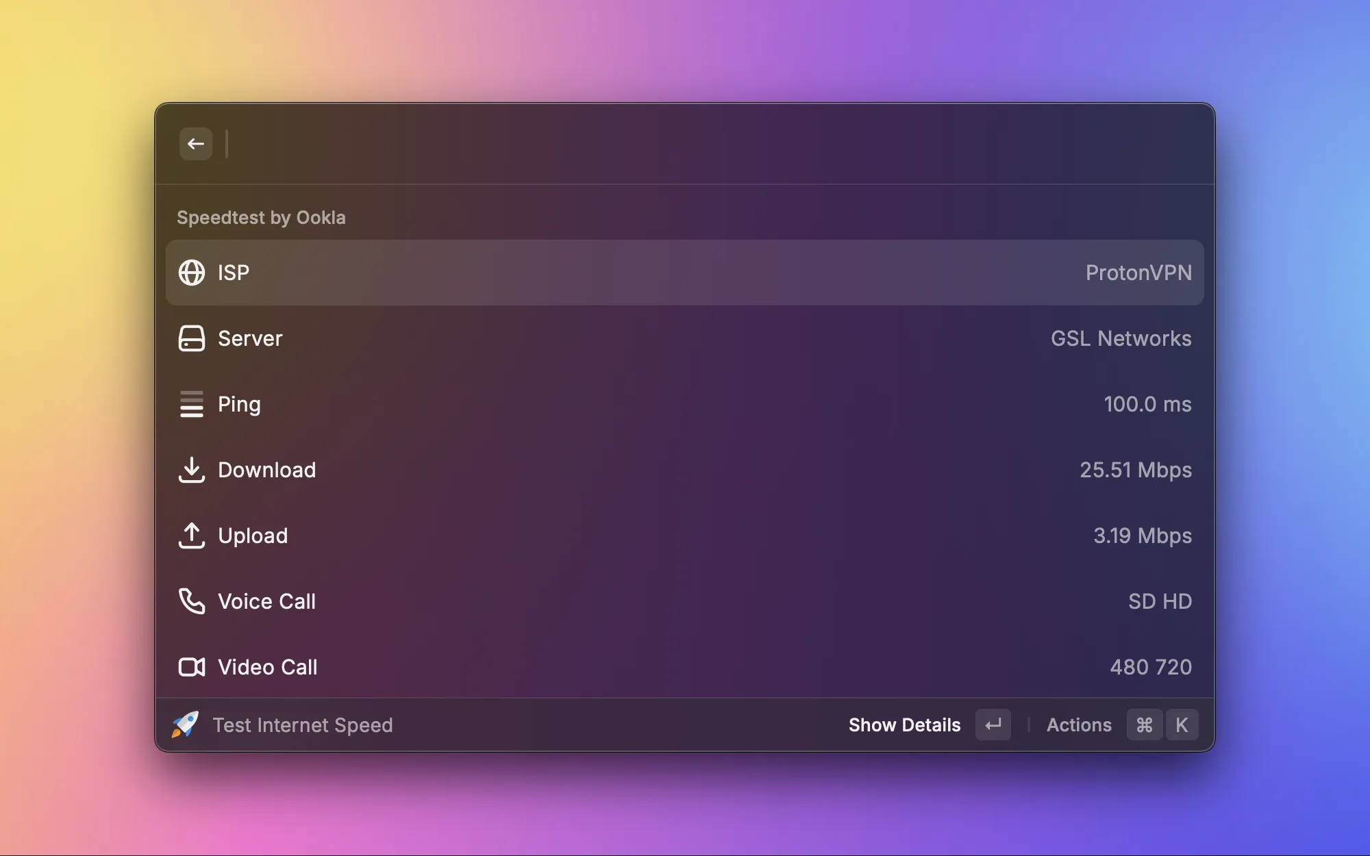 Speedtest screenshot 3