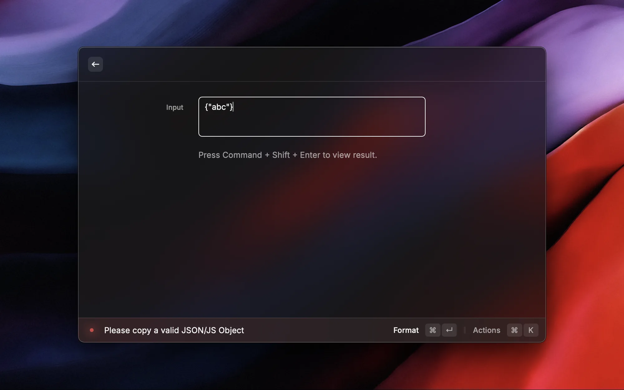 Format JSON screenshot 3