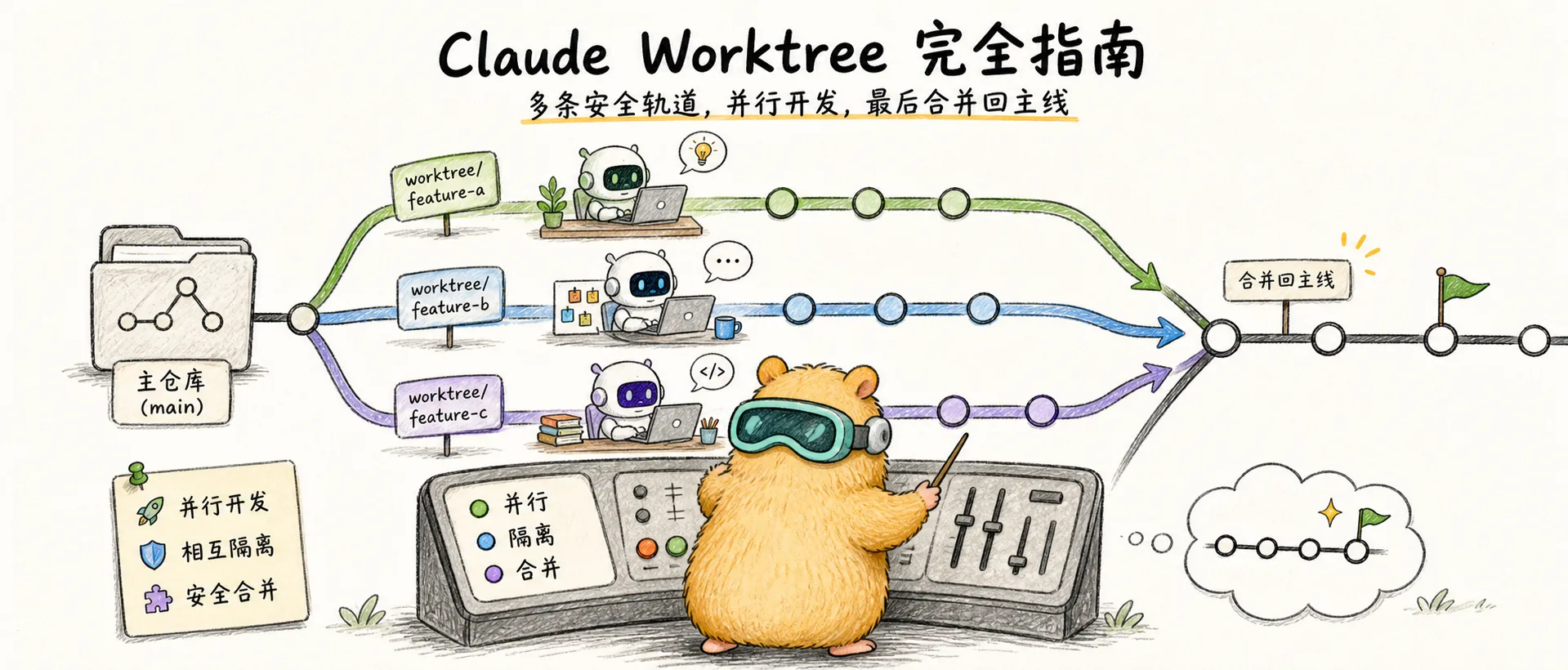 Claude Worktree 完全指南 的文章封面图