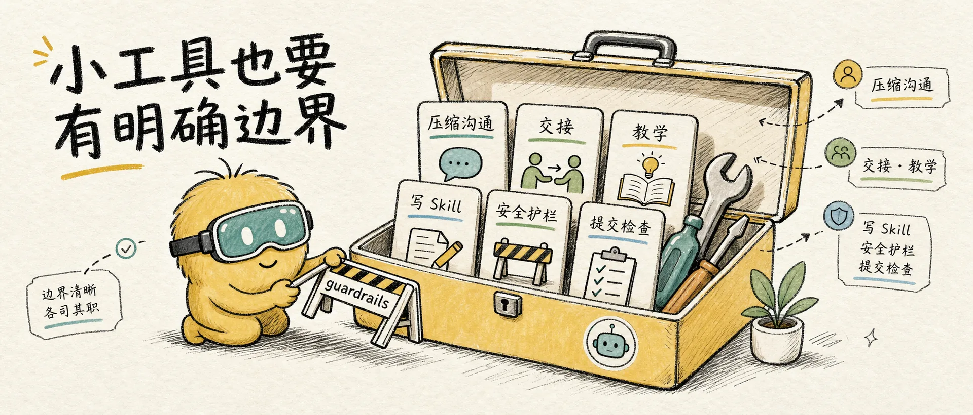 其他 Skills:压缩沟通、交接、教学、写 Skill 与安全护栏 的文章封面图